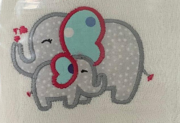 Mommy and Baby Elephant