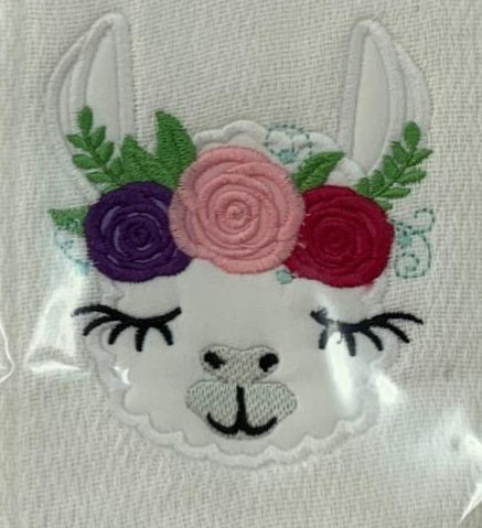 Floral Face Llama