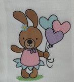 Rabbit and balloons