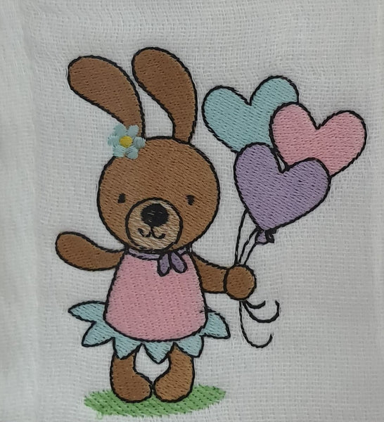 Rabbit and balloons