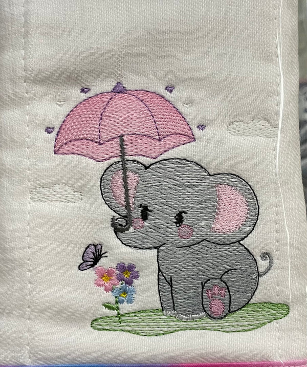 Elefante con sombrilla